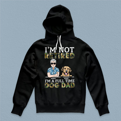 Je suis un papa de chien à plein temps T-shirt personnalisé pour chien, cadeau personnalisé pour les amoureux des chiens, papa de chien 